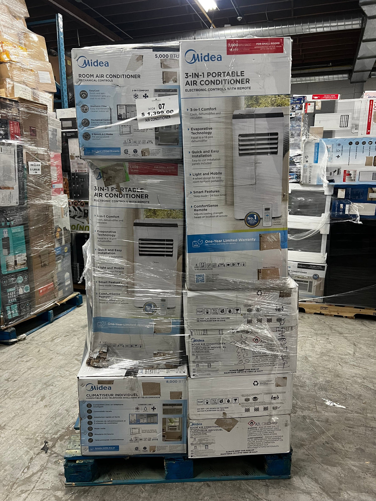 Air Conditioners Pallet #7| Liquidation Pallet Wholesale