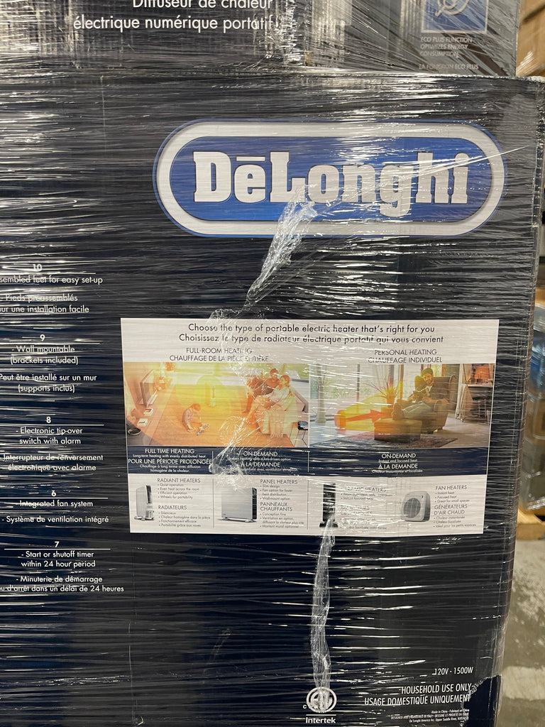LiquidationDeals.ca Manifested DELONGHI HSX SLIM HEATER |  44  pieces | MSRP $6556 @ %38