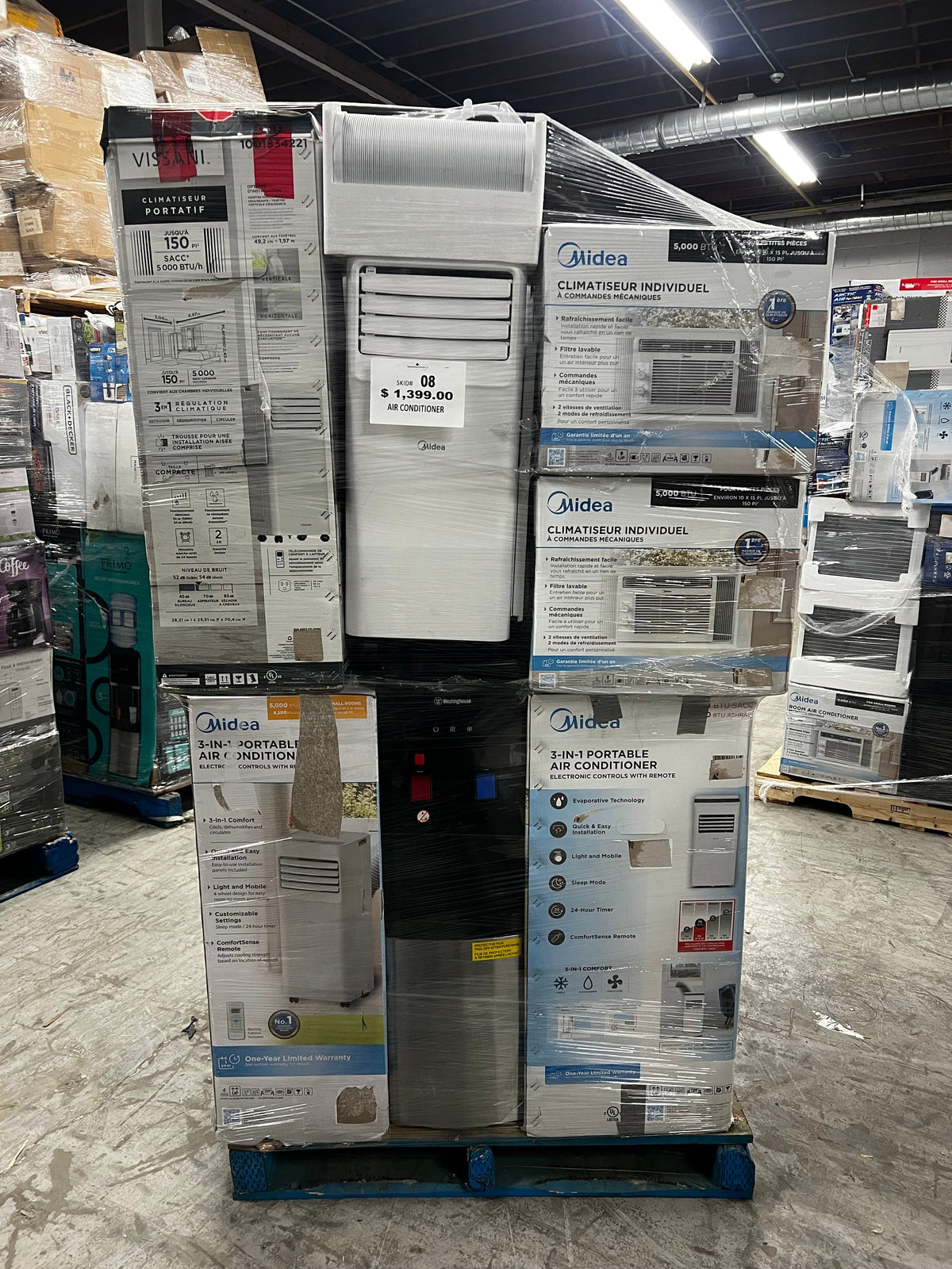 Air Conditioners Pallet #8| Liquidation Pallet Wholesale