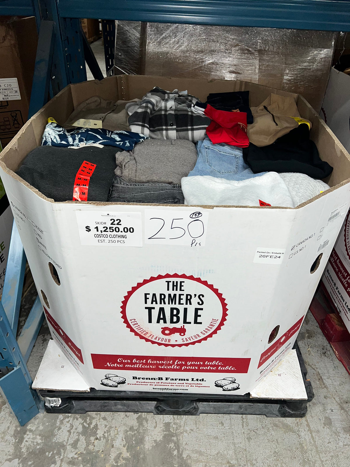 Brand Name Clothing #22 - 250pcs | Liquidation Wholesale Pallet