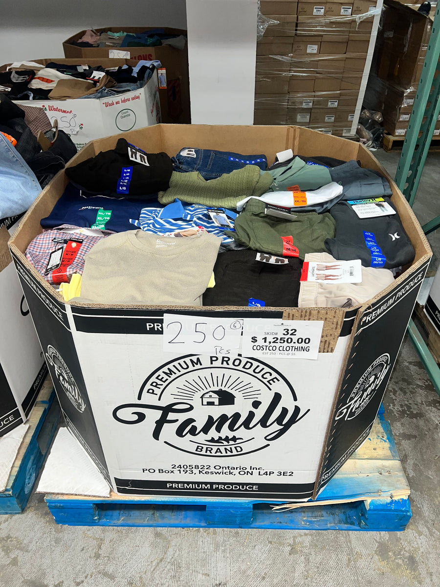 Brand Name Clothing #32 - 250pcs | Liquidation Wholesale Pallet