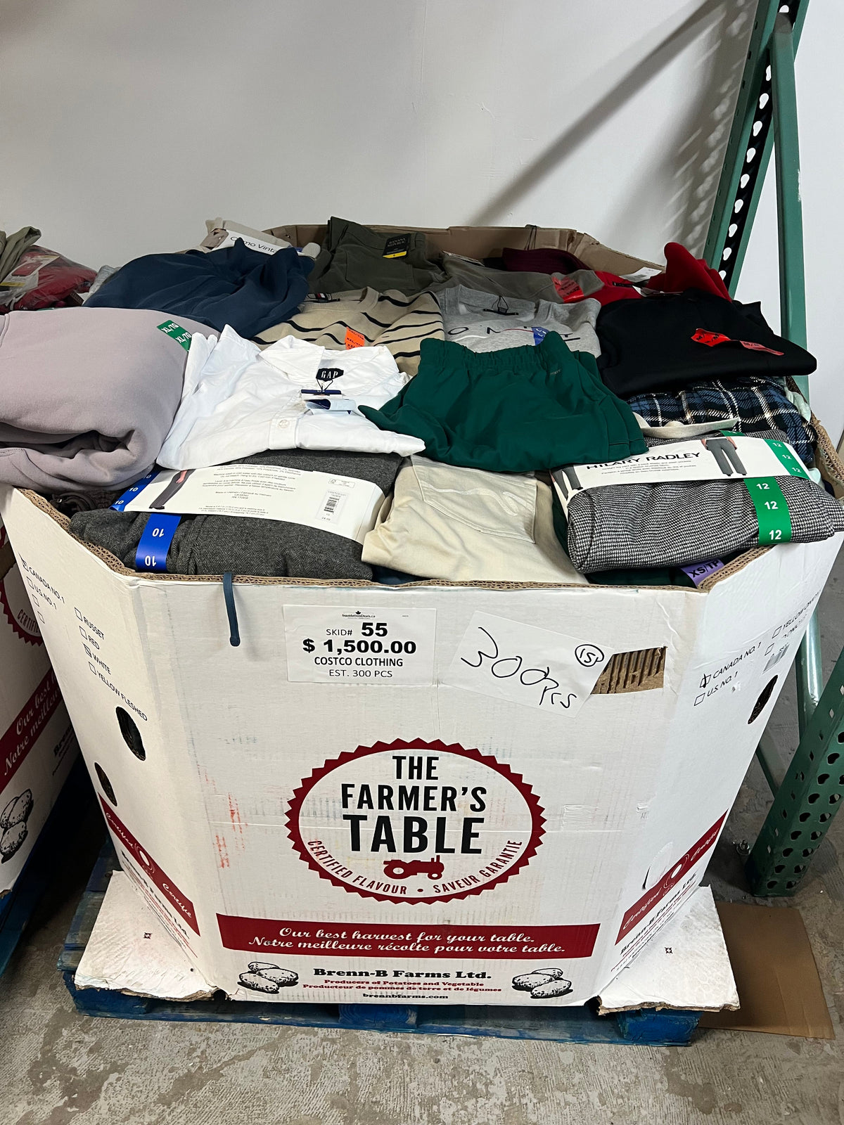 Brand Name Clothing #55 - 300pcs | Liquidation Wholesale Pallet