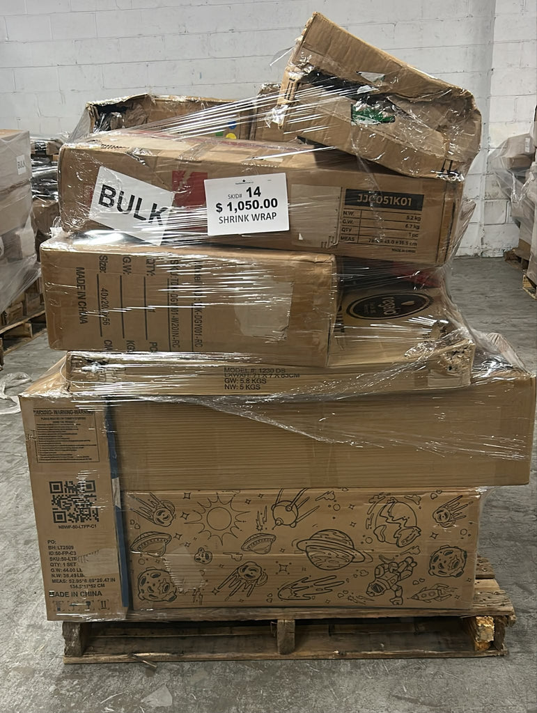 liquidationdeals.ca Bulk Shrinkwrap Pallet #14 | Wholesale Liquidation Pallet