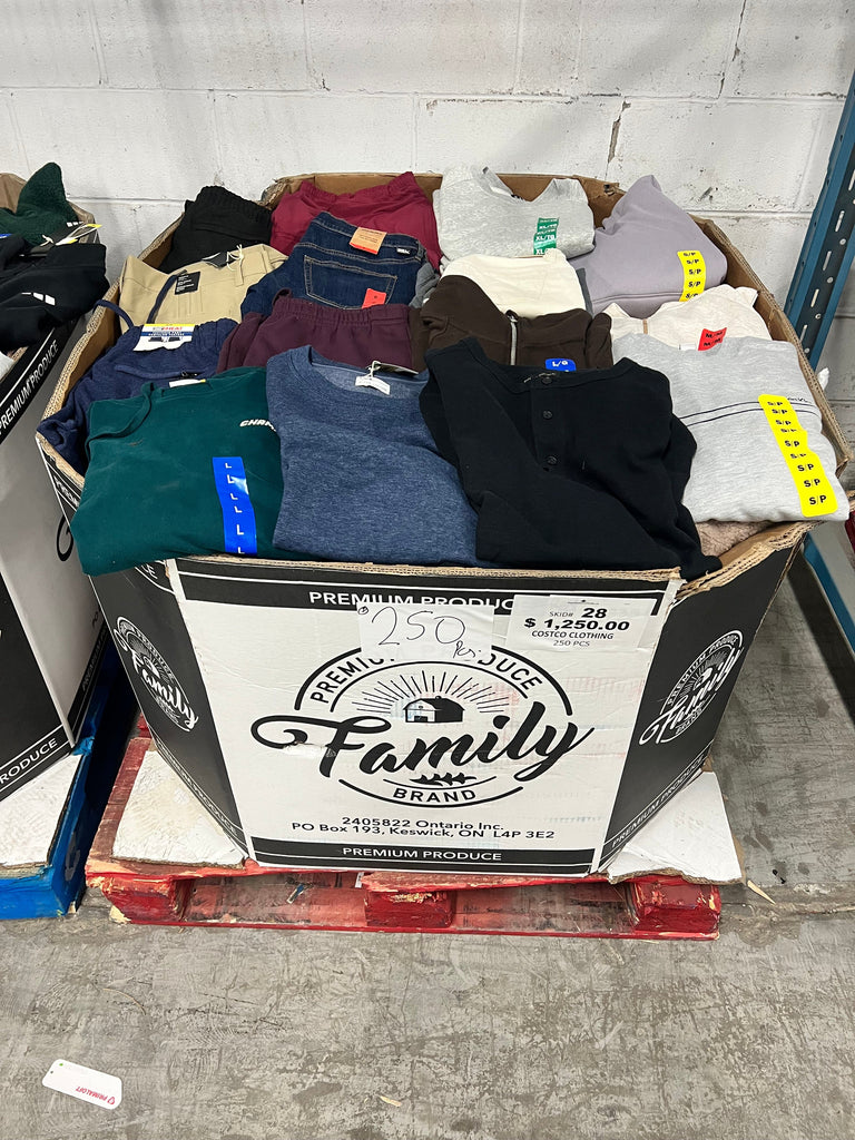 liquidationdeals.ca Costco Clothing #28 | 250pcs | Liquidation Wholesale Pallet