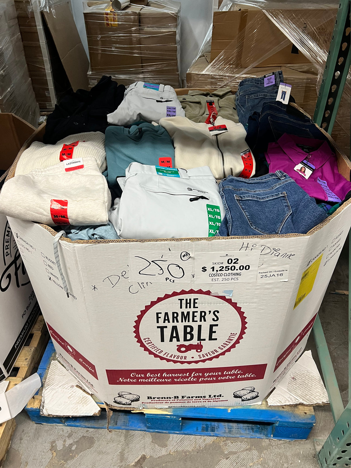 Brand Name Clothing #2 - 250pcs | Liquidation Wholesale Pallet