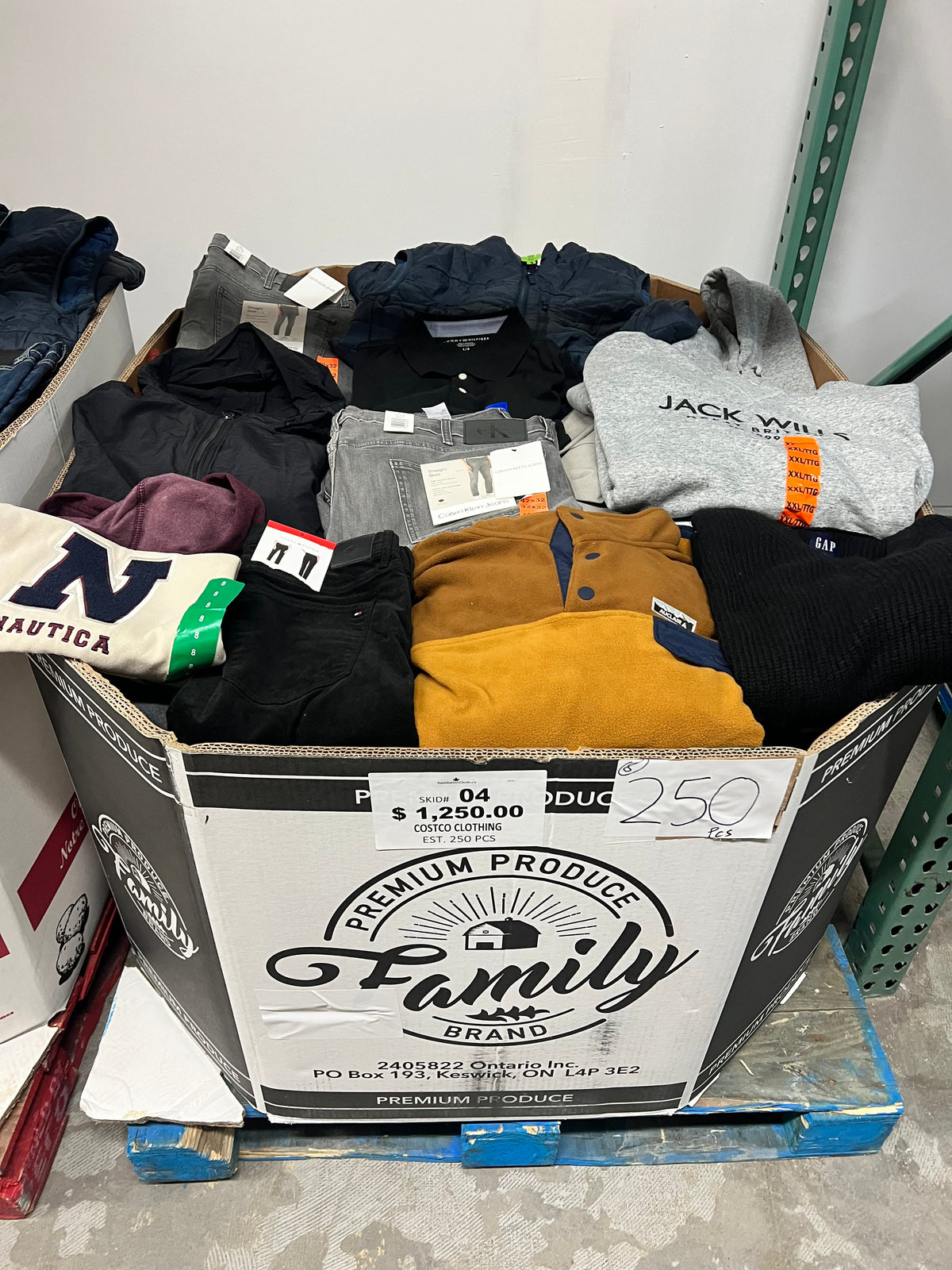 Brand Name Clothing #4 - 250pcs | Liquidation Wholesale Pallet
