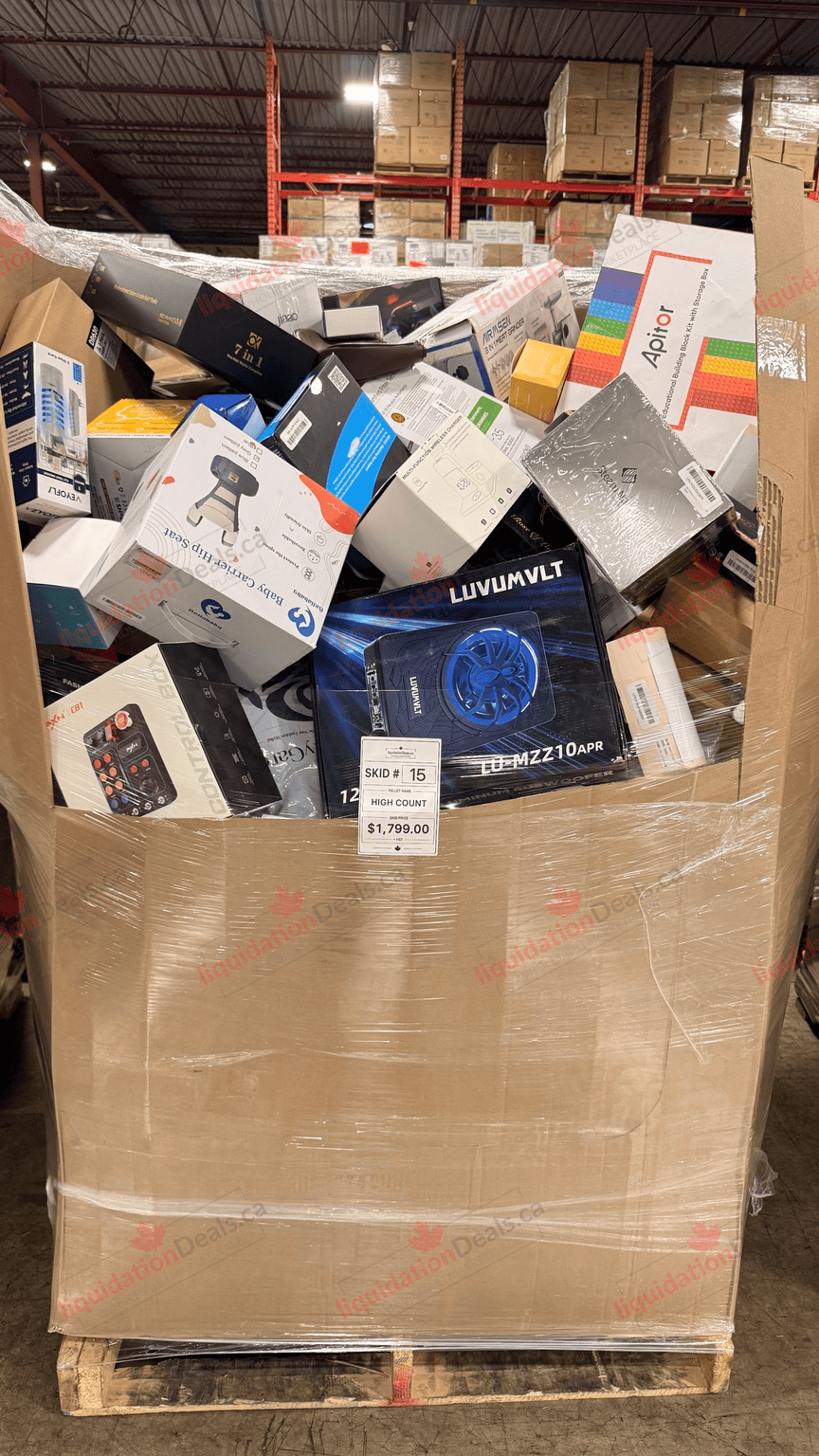 Highcount LPN Pallet #15-oak — Free Shipping Eligible for Parts of Ontario Only — Liquidation Pallet Wholesale