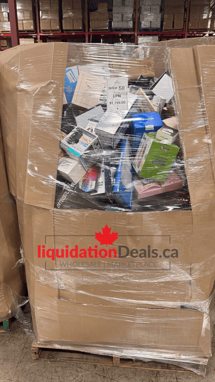 Highcount LPN Pallet #58 — Free Shipping Eligible for Parts of Ontario Only — Liquidation Pallet Wholesale