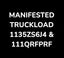 Manifested Truckload - Highcount | YOW3 - 1135ZS6J4 & 111QRFPRF