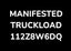 Manifested Truckload | YYZ7 - 112Z8W6DQ