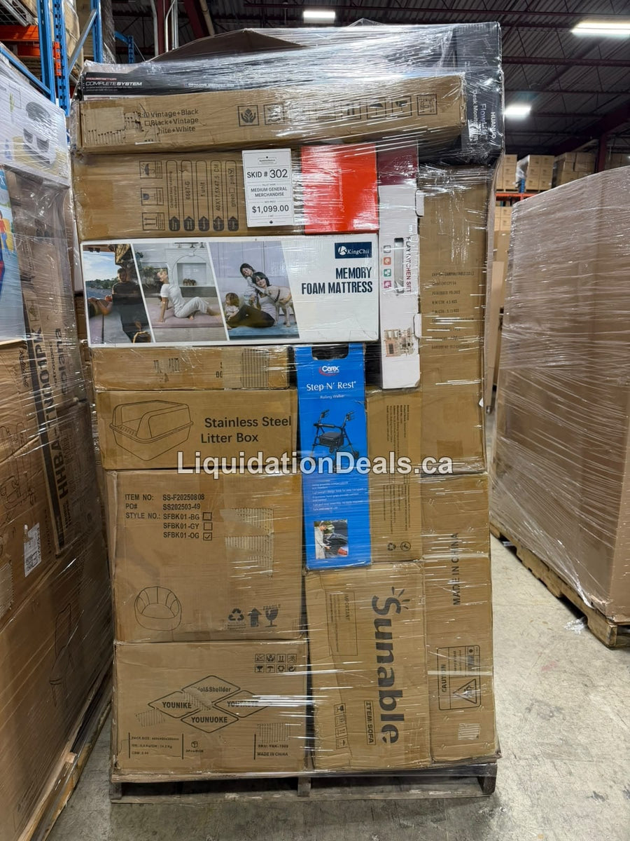Medium General Merchandise #302 — Free Shipping Eligible for Parts of Ontario Only