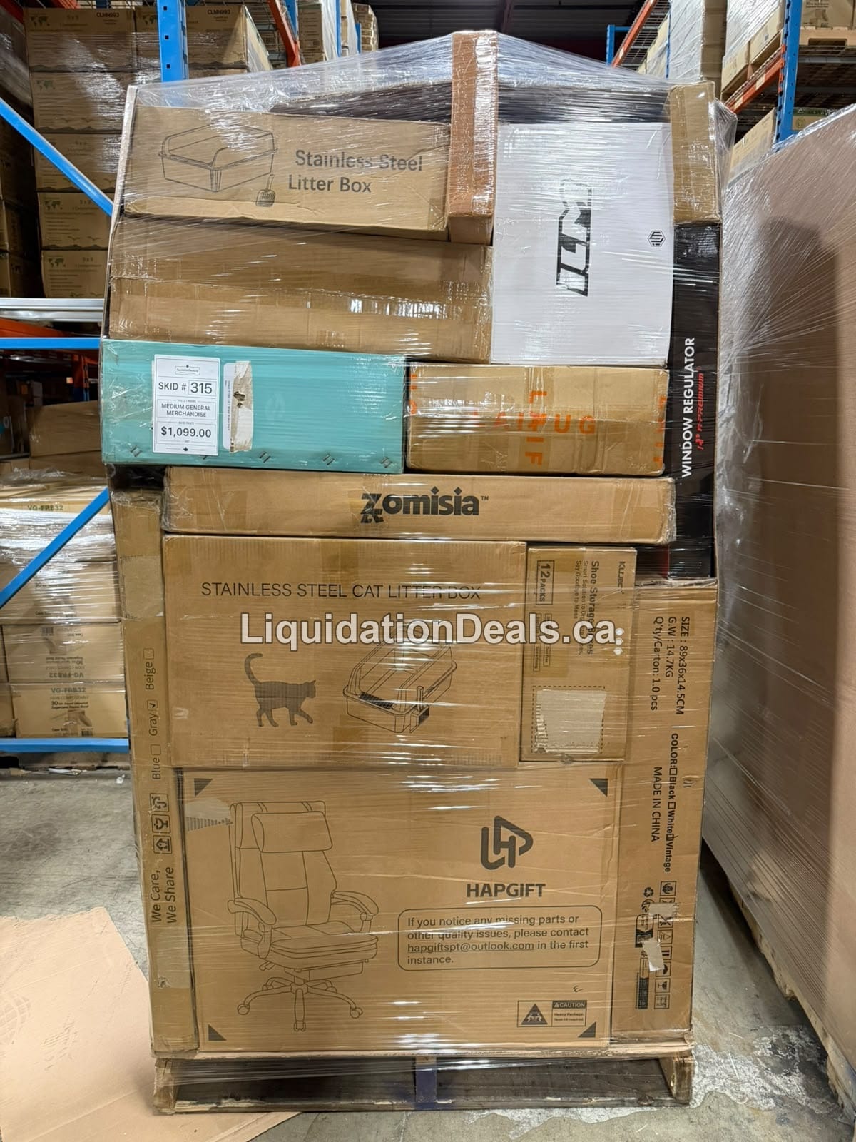 Medium General Merchandise #315 — Free Shipping Eligible for Parts of Ontario Only