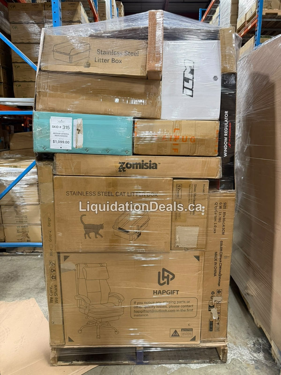 Medium General Merchandise #315 — Free Shipping Eligible for Parts of Ontario Only