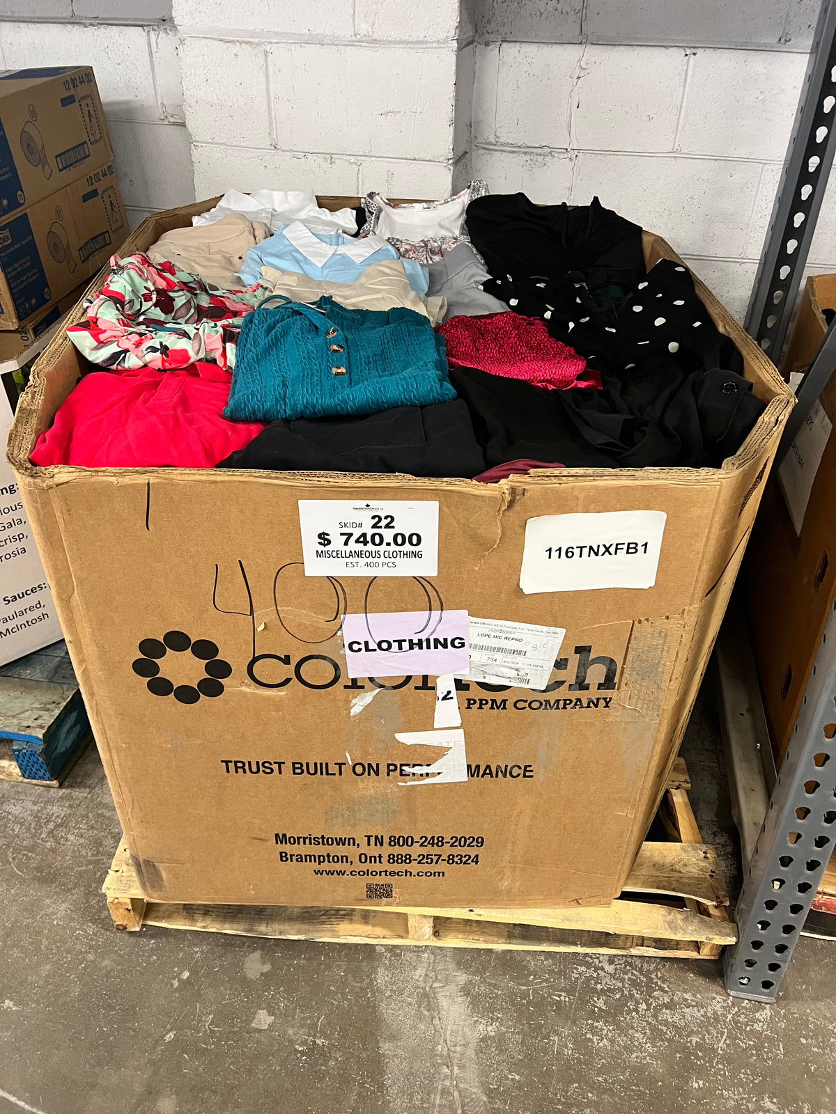 Miscellaneous Clothing #22- 400pcs | Liquidation Wholesale Pallet