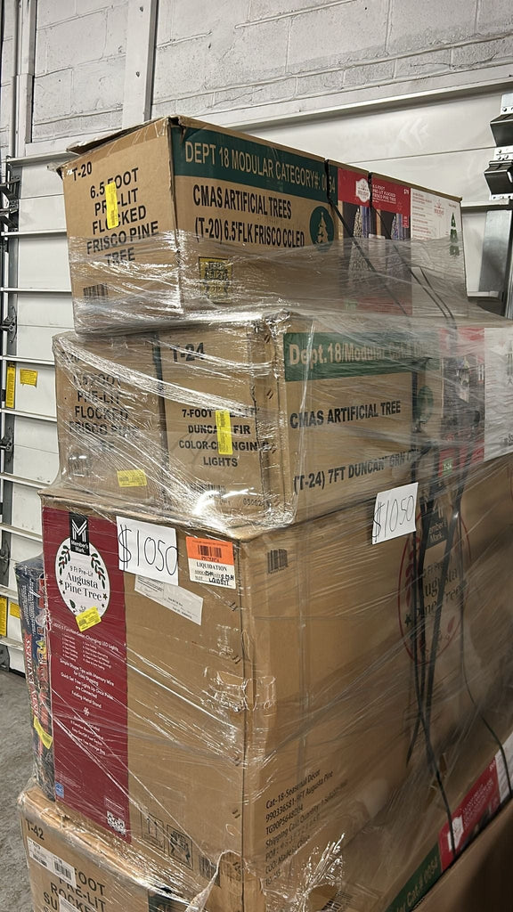 liquidationdeals.ca Overstock Christmas Tree Pallet | Liquidation Wholesale Pallet