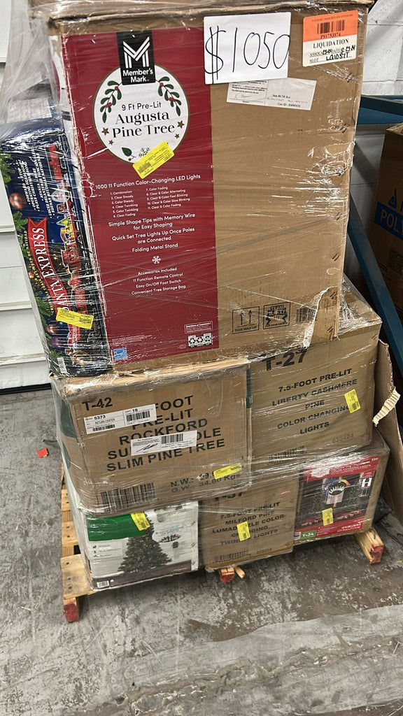 liquidationdeals.ca Overstock Christmas Tree Pallet | Liquidation Wholesale Pallet