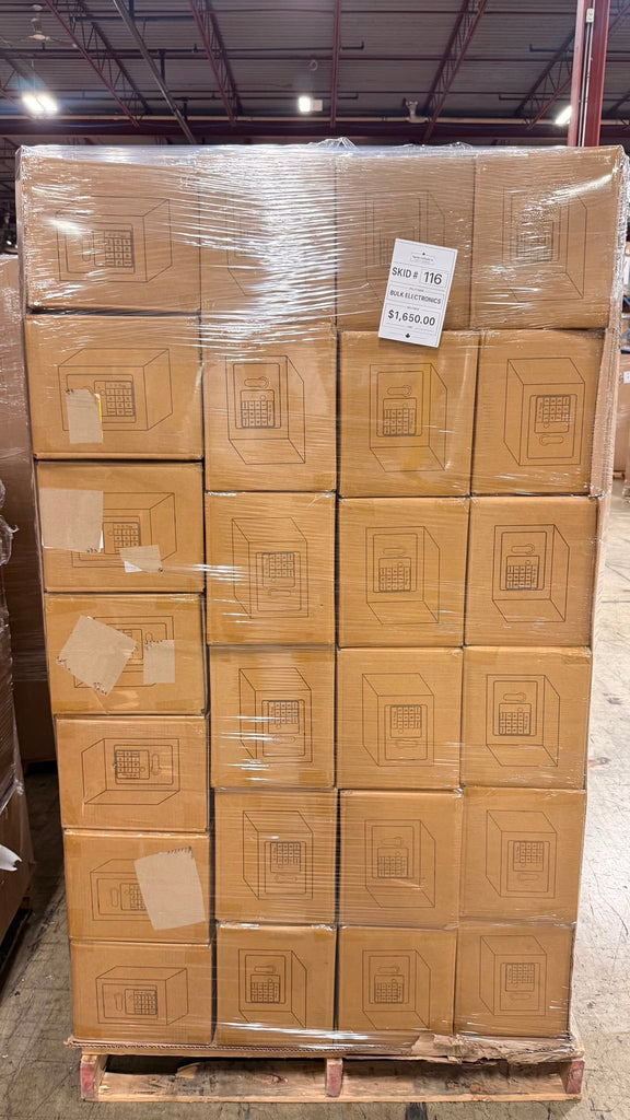 LiquidationDeals.ca Overstock Safe Box Electronics Pallet #116 | Liquidation Pallet Wholesale